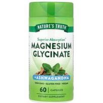 Nature's Truth, Magnio glicinatas + ašvaganda, 60 kapsulių