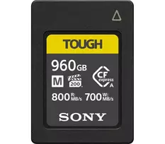 CFexpress Type A atminties kortelė Sony CEA-M960T — 960GB, skaitymas 800MB/s, rašymas 700MB/s, atspari dulkėms, smūgiams, drėgmei