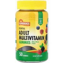 Sundance Vitamins, Esminiai suaugusiųjų multivitaminų guminukai, mišrios uogos, 50 guminukų