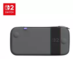 Kelioninis dėklas Turtle Beach PlayTrek Slim Case, skirtas Nintendo Switch 2, anglies juodos spalvos, 290×58×145 mm