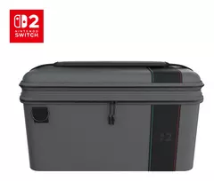Turtle Beach PlayTrek 2-in-1 dėklas anglies juodos spalvos, oficialiai licencijuotas Nintendo Switch 2
