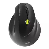 PORT Designs PORT Connect Professional ERGO SHAPE Wireless Rechargeable Mouse - Right-Handed - Optical - 5 Buttons - 2.4 GHz, Bluetooth - USB Receiver