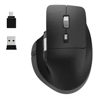 PORT Designs PORT Connect Professional ULTIMATE Wireless Rechargeable Mouse - Optical - 6 Buttons - 2.4 GHz, Bluetooth - USB Receiver