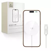 TECH-PROTECT A50 Magnetic MagSafe Wireless Charger 25W Qi2.2 White