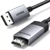 Ugreen DP119 DisplayPort į HDMI adapterio laidas 4K 60Hz 1m Pilka