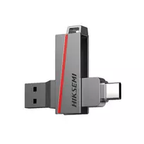 HIKSEMI CLE USB 256GB E307C U3 Dual USB 3.2 & USB Type-C Flash Drive Grey