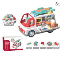 Greitosios pagalbos automobilis mažiesiems su priedais