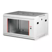 ROLINE 19 colių sieninis spintos Basic Plus 6U, 600x450 mm, pilka