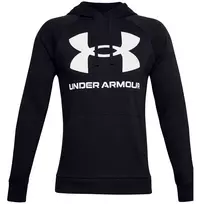 Under Armour vyriškas Rival Fleece Big Logo HD gobtuvinis megztinis juodas 1357093 001