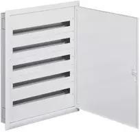 Hager FW536FT įleidžiama skirstomoji dėžė su PE/N gnybtais, 5 eilės, 180 modulių, IP40, balta