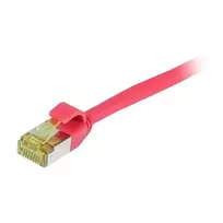 Synergy21 CAT6A S/FTP plonas jungiamasis kabelis, 1,0 m, raudonas, LSZH/TPE, 500MHz, 10Gbps, AWG28