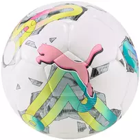 Puma Orbita 5 HYB futbolo kamuolys, baltas-žalias-rožinis, 083783 01, 4 dydis