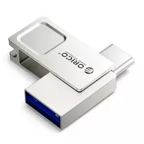 ORICO U301 256GB dviguba USB-A USB-C 3.2 Gen 1 laikmena, sidabrinė