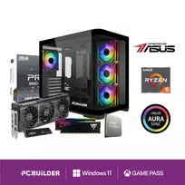 PCBuilder Ryzen 5 7600 SEEKER Windows 11 žaidimų kompiuteris - AMD Ryzen 5 7600, GeForce RTX 4060, 16GB DDR5, 1TB NVMe SSD, Wi-Fi 6, juodos spalvos