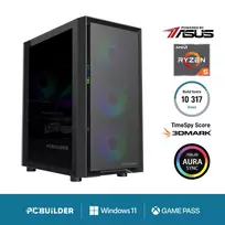 PCBuilder Ryzen 5 5600X PATHFINDER Windows 11 žaidimų kompiuteris - AMD Radeon RX 5600 XT 6GB, 16GB DDR4, 1TB NVMe SSD, Wi-Fi 6, Mid-Tower