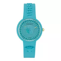Versace moteriškas V-Motif šveicariškas kvarcinis laikrodis VE6G00423 (39 mm) juodas ciferblatas, odinis dirželis
