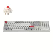 Keychron Q6 Max QMK/VIA belaidė nestandartinė mechaninė klaviatūra, OSA, Gateron Red Jupiter jungikliai - Shell White