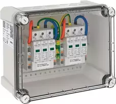 OBO PVG-C1000K 110 PV generatoriaus prijungimo dėžutė 2x1 styga 1000V DC IP65