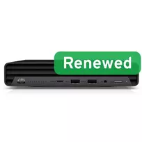 HP Renewed Grade A EliteDesk 800 G6 Desktop Mini kompiuteris Intel Core i5-10500T 8GB RAM 256GB SSD Windows 11 Pro