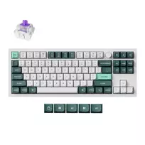 Keychron Q3 HE QMK 80% belaidė mechaninė klaviatūra (Nebula Switch) - Shell White