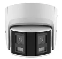 Hikvision DS-2CD2346G2P-ISU/SL 4 MP AcuSense kupolinė tinklo kamera su blykste ir garso signalu, 2,8 mm objektyvas, IP67, PoE