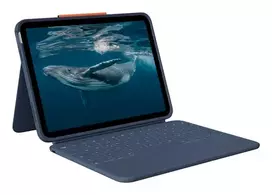 Logitech Rugged Combo 4c Classic Blue iPad klaviatūros dėklas su trackpad, Smart Connector, QWERTZ