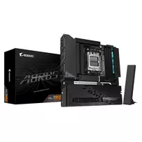 GIGABYTE B850M AORUS STEALTH AM5 Micro-ATX pagrindinė plokštė, DDR5, 2.5GbE, Wi-Fi 6E, 3x M.2