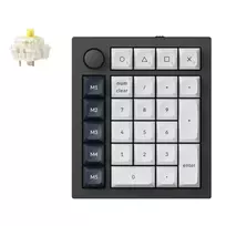 Keychron Q0 Max QMK Gateron Jupiter Banana RGB belaidė skaičių klaviatūra Shell White