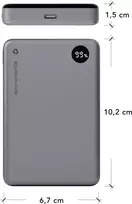 dbramante1928 Re-Charge 10000mAh magnetinė belaidė power bank su 20W USB-C PD – juoda