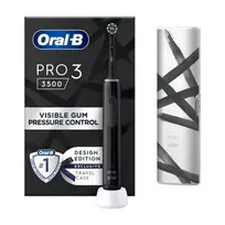 Oral-B Pro 3 3500 Sensitive Clean elektrinis dantų šepetėlis, juodas