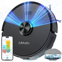 Lubluelu L15 Ultra robotas su šluoste, automatinio ištuštinimo stotele, 6000 Pa siurbimu, LiDAR navigacija, 250 min veikimo, juodas (Naudotas A klasės)