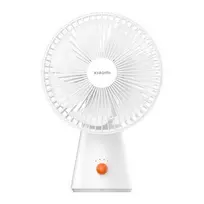 Xiaomi BHR6089GL įkraunamas mini ventiliatorius 2000mAh USB nešiojamas su nuimamu pagrindu, 4 greičiai, bešepetėlis variklis, baltas