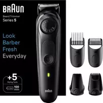Braun Series 5 BT5441 barzdos kirpimo mašinėlė su 40 ilgio nustatymų ir 100 min. baterijos veikimo