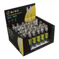 WINX USB į Type-C|Lightning įkrovimo laidas 2-in-1 šakotas 1,2 m juodas