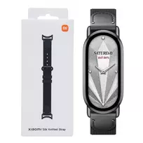 Xiaomi Smart Band 10 megzto šilko dirželis – juodas kaip anglis