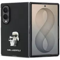 Karl Lagerfeld PU Saffiano Karl ir Choupette dėklas, skirtas Samsung Galaxy Z Fold8, juodas