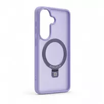 Evelatus Samsung Galaxy S26 Shield dėklas su MagSafe ir atrama, matinis žiedas, levandų violetinė