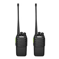 Gizzu Patrol racijos rinkinys PMR446 8 kanalų dvipusis radijas su VOX, Scan, žibintuvėliu – juoda/oranžinė (2 vnt.)