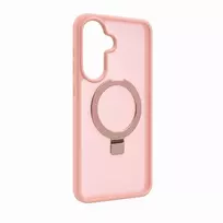Evelatus Samsung Galaxy A57 Shield dėklas su MagSafe ir stoveliu, matinis šviesiai rožinis