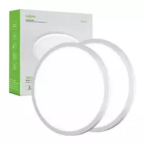 LEPRO 1500039-DW-EU-2 LED lubinis šviestuvas 24W 2400lm dienos šviesos baltos spalvos, 2 vnt., įleidžiamas, apvalus, IP20