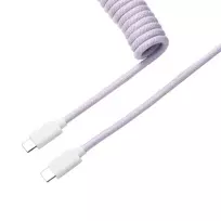 Keychron Coiled Aviator Cable - šviesiai violetinė/tiesi