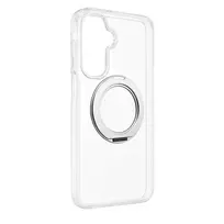 Evelatus Samsung Galaxy A17 4G / A17 5G hibridinis dėklas su MagSafe, PC+TPU 360 metaliniu stoveliu, permatomas