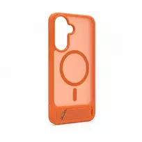 Evelatus Samsung Galaxy A37 / A36 dėklas su gumuota danga, MagSafe ir kojelė – oranžinis