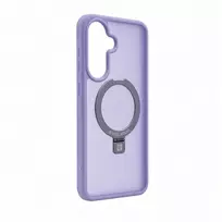 Evelatus Samsung Galaxy A57 apsauginis dėklas su MagSafe ir stoveliu, matinis žiedas, levandų violetinė