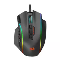 REDRAGON PERDICTION 4 12400DPI RGB MMO ergonomiška žaidimų pelė - juoda