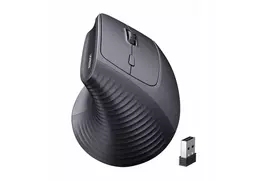UGREEN Wireless Vertical Mouse Black 2.4GHz ergonomiška belaidė pelė su tyliu paspaudimu 2400 DPI