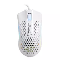 REDRAGON STORM WIRED RGB žaidimų pelė - lengvas korio dizainas, 12400 DPI, 7 programuojamų mygtukų, Omron jungikliai, PTFE kojelės