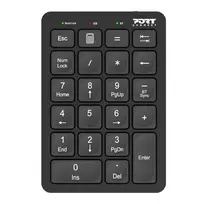 Port Designs Numeric Keypad Bluetooth Rechargeable - 22 klavišų, juoda