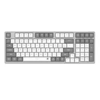 Redragon RD-BK-7111 60% tri-režimo žemo profilio mechaninė klaviatūra, RGB apšvietimas, karštai keičiami jungikliai, juoda/balta