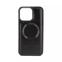 Evelatus Apple iPhone 14 Pro Max daugiafunkcis dėklas su pinigine ir dirželiu, juoda oda